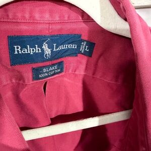 Ralph Lauren Muted Red Cotton Shirt